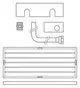 Montage-Set für Flachdach mit verschiedenen Komponenten, einschließlich Rohr, Anschlussstück und Dichtungen, geeignet für Vaillant aroCOLLECT System.